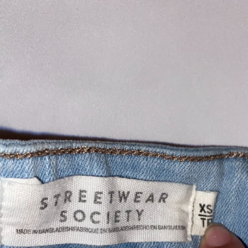 Streetwear Society Jean Mini Skirt - Picture 7 of 9